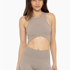 SET Active Sculptflex Power Set | Angle Bra + Biker Short in Breeze